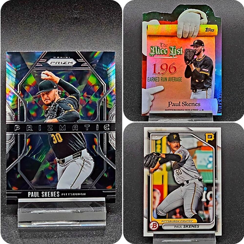 Paul Skenes Prizmatic Nice List Bowman RC Pittsburgh Pirates Star